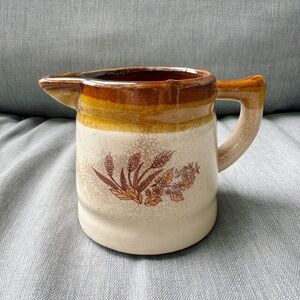✨Vintage Stoneware Creamer Wheat Design Mug